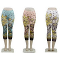 Floral Print Capri Leggings - Women's Sizes Asst